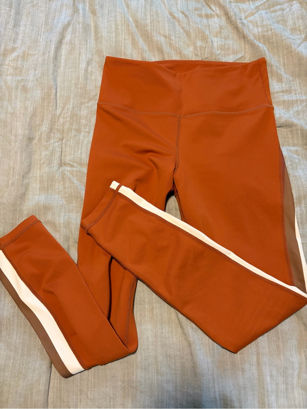 ZYIA Burnt Orange High-Waist Leggings